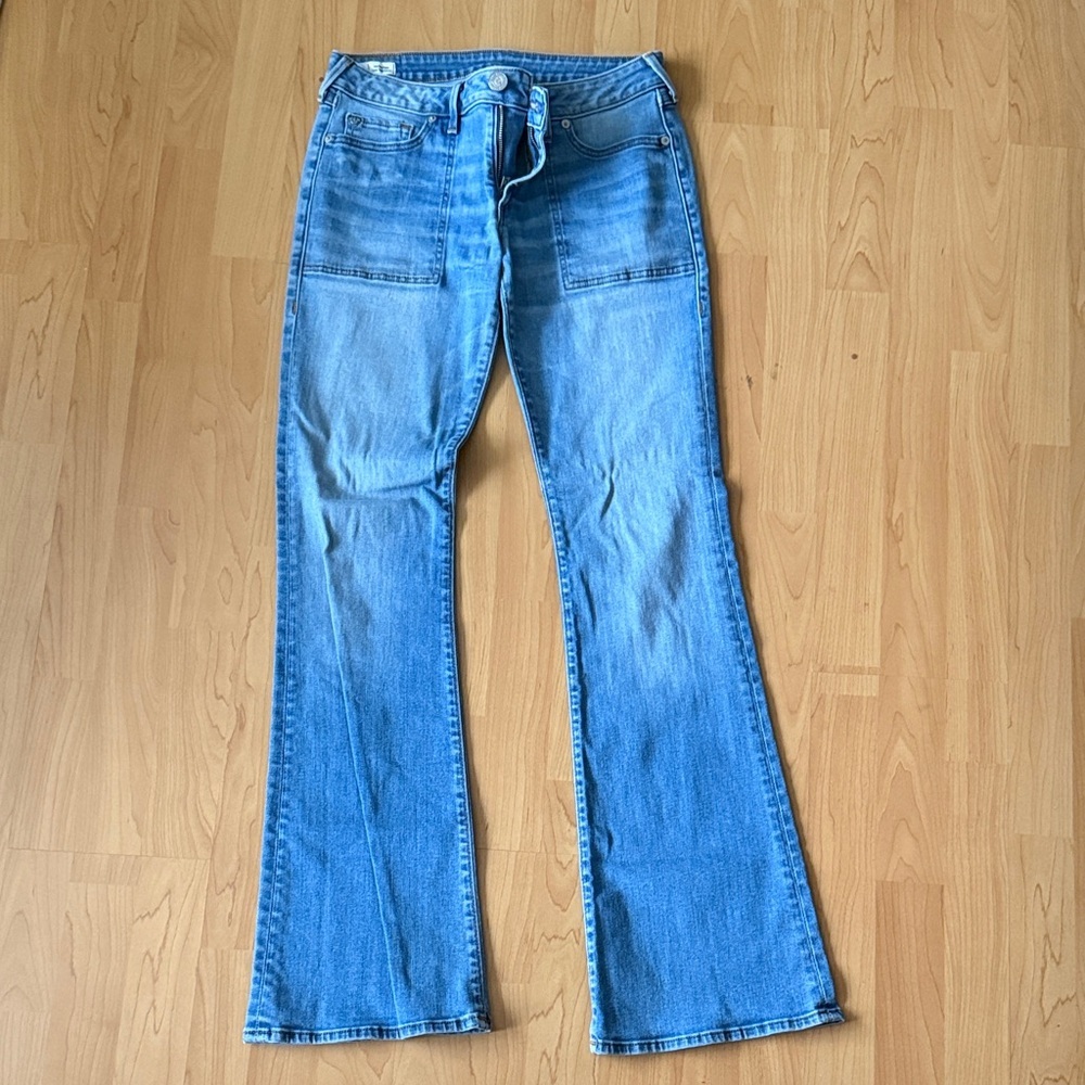 True Religion Joey Low Rise Flare Jeans Size 30